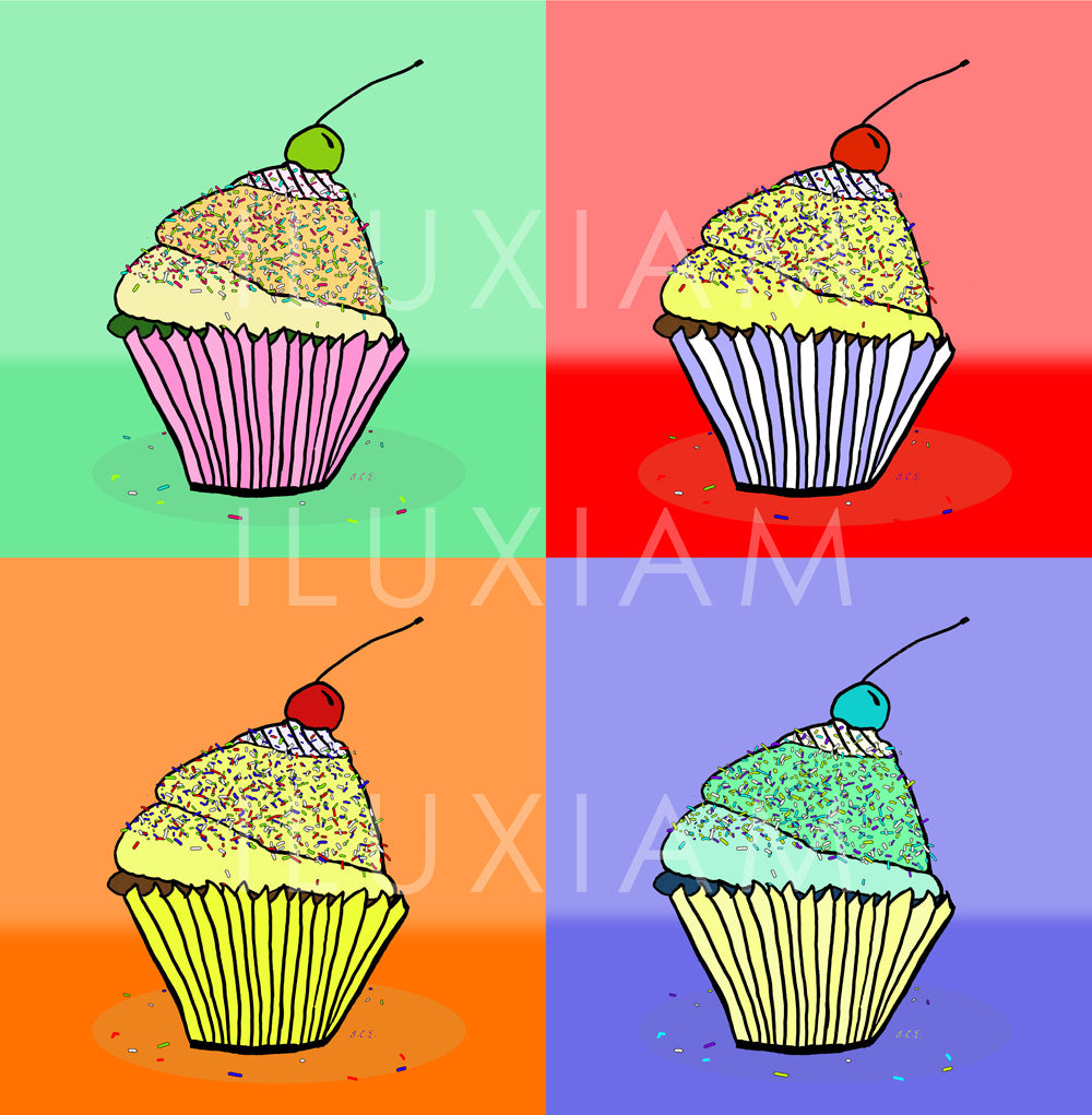Digital Cupcakes (4 Pack)